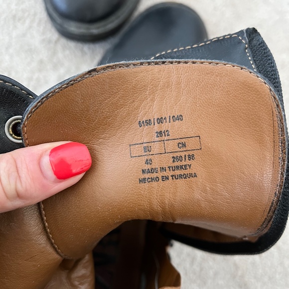 Zara Black Leather Boots - Picture 3 of 3